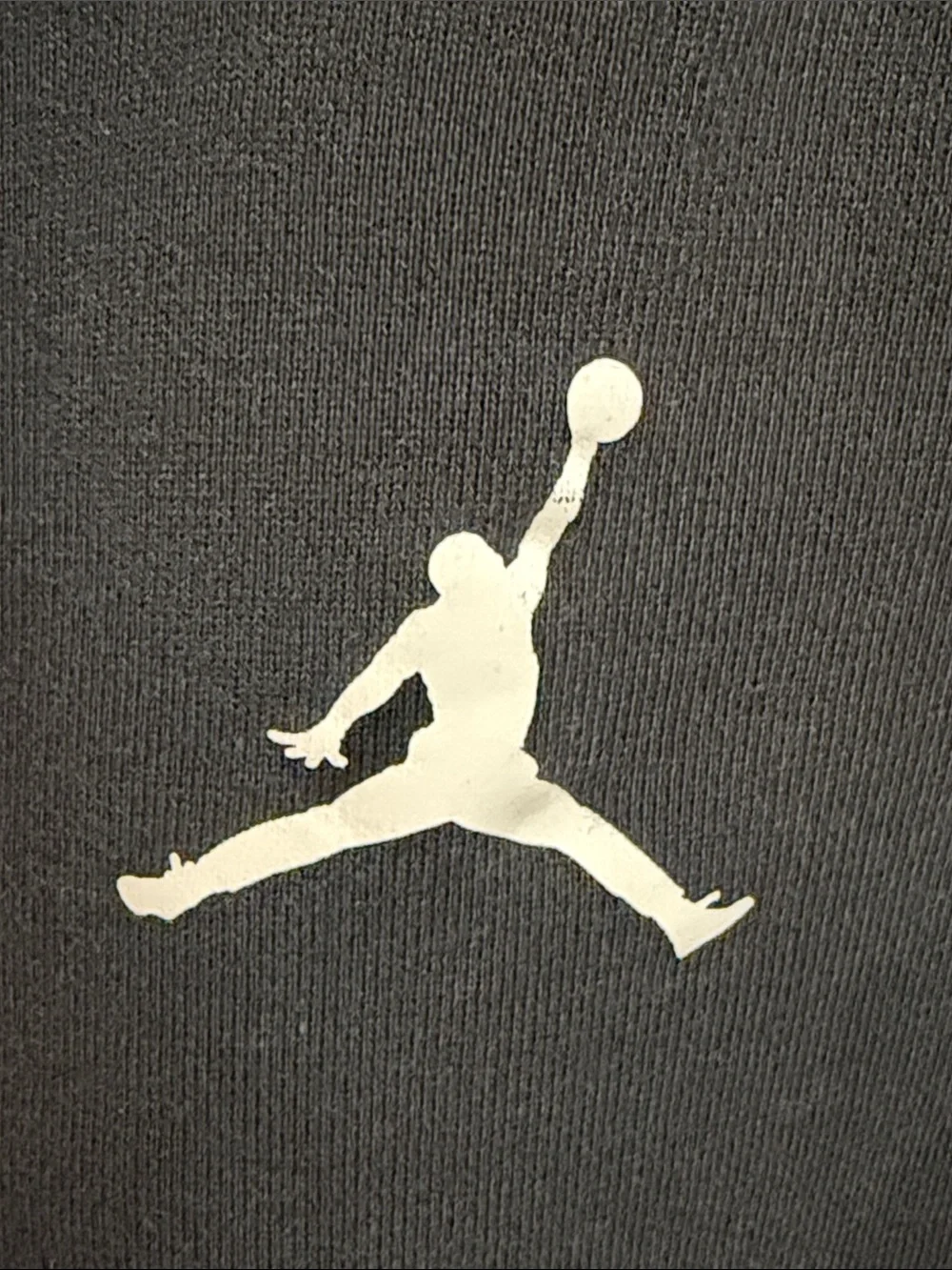 Jordan Black Jogger Sweatpants with White Jumpman & Team Graphic